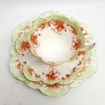 영국앤틱 와일만 폴리 커피잔  연그린 샐럿트리오 빈티지 명품찻잔 명품도자기 : 샤론앤틱