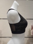 휠라언더웨어 여성 뉴헤리티지 로고프린트 밴딩 브라탑 FI4ITG1442FBLK : NC수원터미널 휠라언더웨어