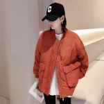 여성 블랙 패딩 을위 유럽 라운드 화이트 오리 다운 재킷 겨울 야구 유니 : 삿포로시골언니