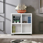 2단 840 바퀴형 책장 미니 수납책장 공간활용 오픈형 4칸책장 : 리퍼스