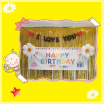 풍선용품 이벤트 홈파티 생일 세트 칠순 장식 돌잔치 백일 환갑 기념일 행사 가렌드 현수막 : 뎅시디자인