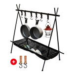 캠핑페이지 인디언행어 캠핑 선반 접이식 아이언행어 1단 : 깔끔더하기