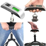 전자 캐리어 저울 추천 Portable Scale Digital LCD Display 110lb50kg Electronic Luggage Hanging Suitcase Travel : 지소다연구소
