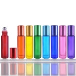 단단한 롤온공병 10ml 파스텔8 향수 아로마 두피 오일 차광 유리 롤러볼 용기 : 라인파이브