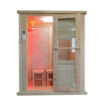 A 청춘사우나 가정용 건식 사우나 찜질방 홈 실내 이동식 간이 편백 원적외선 1인용 C2 : 유니텍종합몰