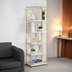 북유럽 철제 코너 장식장 골드 수납장 골드 선반 인테리어수납장 : 프리마 베라