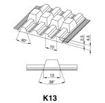 TK10-K13, 엘라텍, ELATECH, 우레탄 오픈 엔드 타이밍 벨트, 일반 사양, 가이드 붙이, 구매폭:100mm까지, 상아색 PU/케블라 코드... 