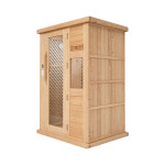 A 청춘사우나 가정용 건식 사우나 찜질방 홈 실내 이동식 간이 편백 원적외선 1인용 C1 : 유니텍종합몰