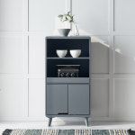 600 주방수납장 밥솥선반 부엌 틈새 다용도 도어형 멀티수납장 : 리퍼스