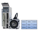 JMC 750W 모터 드라이버 키트 절대 서보 220V 1HP/3PH AC 20Bit 인코더 80mm 2.39Nm 3000RPM 5000RPM 80 CNC 선반 라우터 로봇 용... 