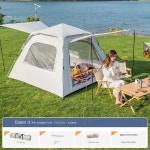 케노피 튼튼한그늘막 자동 빠른 개방 비치 텐트 다인용 방수 초경량 조립식 대형텐트천막 : 츄츄몰 상회