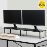 7NC 듀얼 모니터받침대 높은 선반 받침 서랍형 스탠드 책상 컴퓨터 대형 와이드 1000 : 엄지척오피스