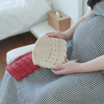 겨울꽃 아기보넷 - 메리노울 DIY 손뜨개 키트 태교뜨개질 코바늘 신생아 아기 모자 뜨기 : 슬로우모먼츠