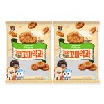 풀무원 고칼슘 우리밀 미니약과 200gX2 간식 브레드이발소꼬마약과 : 우유팡