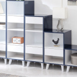 핸즈 데코 오픈 선반 서랍 2칸 수납 책장 가400x세360x높1000 : 다원핸즈데코