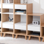 핸즈 데코 오픈 선반 서랍 2칸 수납 책장 가400x세360x높1000 : 다원핸즈데코