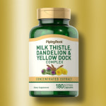 피핑락 밀크씨슬 보충제 1000mg 민들레 옐로우 도크 180캡슐 : 상큼 비타민
