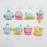 (10개) H0146 캐릭터 한교동 8종 데코덴파츠 공예 재료 : 반달이네집