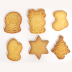 크리스마스 무지 버터 수제쿠키 12개(10개+서비스2개, 아이싱 미포함) 고급간식 : 아망마켓