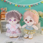 아이돌 여자 인형 솜깅이 옷 머리띠 원피스 프릴 드레스 의상 SET 솜인형 몸체 20cm : 인형 옷 가게