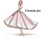 이브닝 드레스 맞춤 수수료 또는 특별 라인 배송료 CF001 에 대한 추가 비용 : 이나링마켓