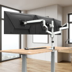 카멜마운트 CMA2T 트리플 벽면 밀착형 폴타입 모니터 모니터암 거치대 : 카멜마운트