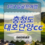 대호단양cc / 충청도골프장 / 1박2일골프패키지 : 자이언트 골프여행