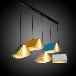 도서관 책 조명 독서실 북카페 눈보호 천장형 데스크 작은 블랙 책 샹들리에 : 마켓조이 MarketJoy