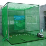 개인 실내 실외 연습장 대형 스윙 네트 풀 세트 골프 그물망 그린 : IY스포츠