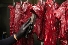 (도매)업소용 식당용 국내산 냉장 육회 뭉티기 1kg : 육회한 우선생