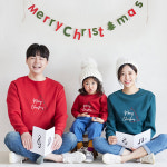 크리스마스 패밀리룩 나무맨투맨 돌촬영 돌사진 여행가족티 : 가족의 옷장