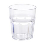 업소용 식당 PC 팔각컵 물컵 분식점 플라스틱 음료 물잔 JS-80 270ml : 쉐프스타샵