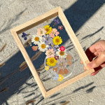 압화 만들기 압화공예 키트 플라워 투명액자 diy 원예수업 재료 학생 노인 시니어 꽃혼합 : 상상하랑