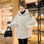 여성 양털 자켓 가을 겨울 모피 원피스 램스울 코트 전단 벨벳 두꺼운 코 : 삿포로시골언니