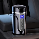 차량용커피포트 전기 휴대용 자동차 가열 스테인레스 물 워머 LCD 디스플레이 24V : 화이트라이크샵
