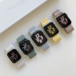 오펜트 애플워치 호환 나일론 스트레처블 밴드 스트랩 10 9 8 SE2 7 6 5 울트라 38/40/41/42mm : APENT