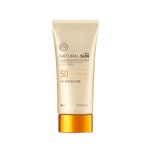 더페이스샵 내추럴 선 에코 파워 롱래스팅 선크림 80ml(SPF50) : 크림파우치