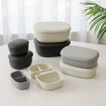 [실리샵] 국산 실리콘 조약돌 도시락통 단품 500ml : SILISHOP