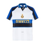 인터밀란 레트로 클래식 축구 유니폼 저지 블록코어 풋볼룩 상의 셔츠 : 피치사이드