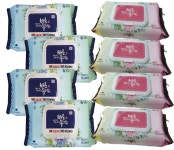 배로 물티슈 대형물티슈 캡형 60매 20팩 엠보싱 환자용 간병용 청소용 물티슈 : 맨도롱생활건강