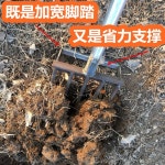 쇠스랑 갈퀴 밭갈이기구 흙갈이 가정용 정원 원예 흙갈이 마늘 파기 고구마 토지간척 강철포 : 헤이구대