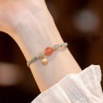 PYRAMONI 여성 재물운 부귀 부적 화전옥 매듭 팔찌 : 피라모니