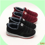 GLAM216 듀오 여성 털 방한화 블랙 와인 가볍고 편한 겨울 털 슬립온 세련된 디자인 겨울 활동 외출 눈길에 강한 방한 슬립온 : 소주하자