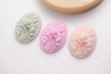 수제몰드 미니데코 들장미 3구 몰드 초콜릿 캔들장식 실리콘몰드 : 별님아씨