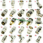 UHF SO-239 PL-259-BNC N SMA UHF SO239 PL259 수 암 RF 커넥터 어댑터 테스트 컨버터 1 개 : 골드마이닝실버