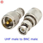 SO239 PL259 UHF 수 암-BNC 수 암 커넥터 Q9 BNC-UHF PL259 SO239 직각 동축 빠른 구리 1 개 : 골드마이닝실버