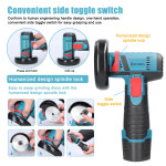 3인치 그라인더 전기 연마 연삭기 브러시리스/브러시드 12V 앵글 19500rpm 그라인딩 도구 핸드 헬드 커터 커팅 세라믹 타일 목재 강철 배터리... 