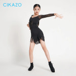 댄스 원피스 키카 소 라틴 스커트 가과 겨울 드레스 세트 술 퍼포먼스 G3722 : 엠엔제이23