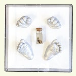 신생아 손 발 조형물 핸드프린팅 손발 도장 아기 발 석고 : 신지팡팡