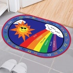 침실 교육 카펫 샵 매트 바닥 디지털 타원형 크롤링 게임 유치원 만화 레터 : 오박사 market